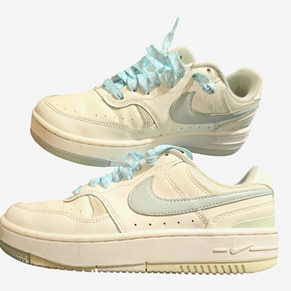 Women Nike Gamma Force Lifestyle Sneakers Shoes Sail/Silver/Sea Glass DX9176-107